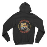 CIRCA SHREDDED CHEESE ZIP HOODIE BLACK - Image 2