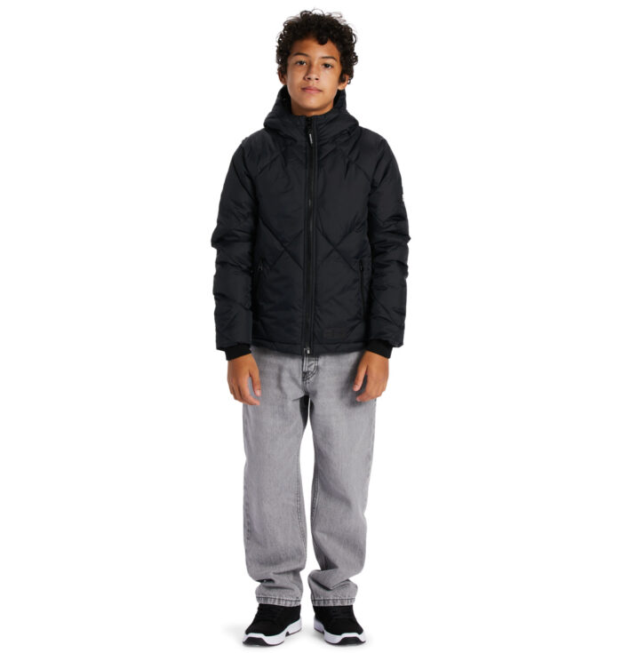 DC BOYS PASSAGE PUFFER JACKET BLACK - Image 6