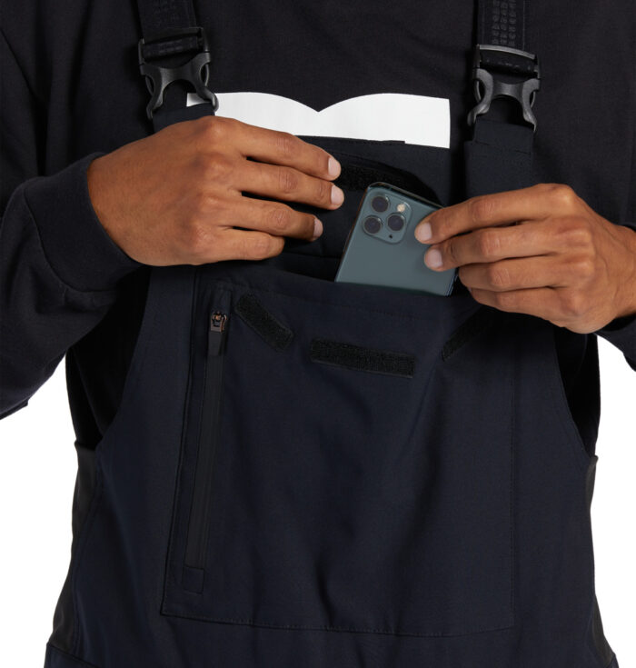 DC BRIGADE 45K BIB SNOWBOARD PANT BLACK - Image 6