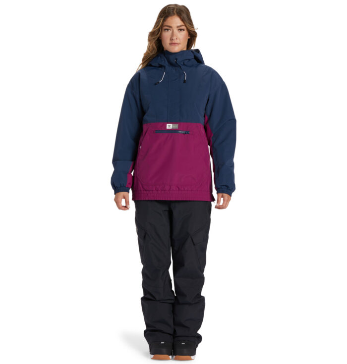 DC CHALET ANORAK WOMEN SNOW JACKET DRESS BLUES - Image 4