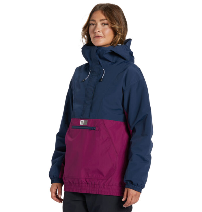 DC CHALET ANORAK WOMEN SNOW JACKET DRESS BLUES - Image 3