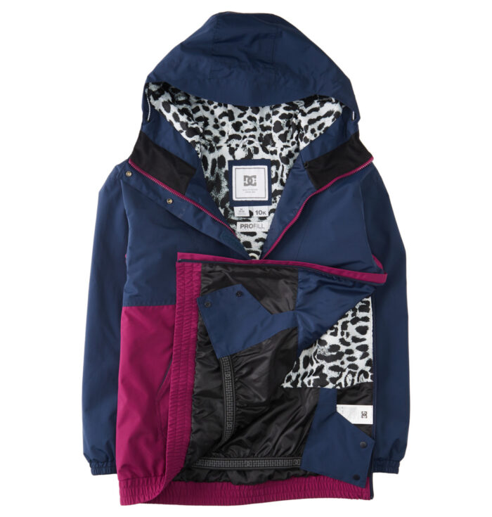 DC CHALET ANORAK WOMEN SNOW JACKET DRESS BLUES - Image 9