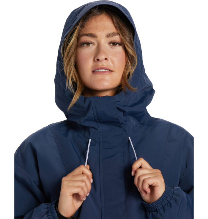 DC CHALET ANORAK WOMEN SNOW JACKET DRESS BLUES - Image 5