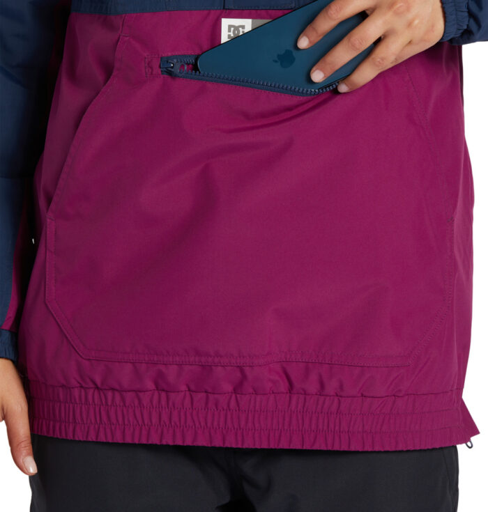 DC CHALET ANORAK WOMEN SNOW JACKET DRESS BLUES - Image 7