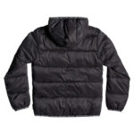 DC BOYS CREWKERNE WATER RESISTANT HOODED PUFFER JACKET BLACK - Image 2