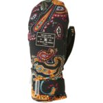 DC FRANCHISE WOMEN SNOW MITTENS PAISLEY BLACK