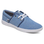 DC HAVEN TX SE LOW TOP SHOES NAVY WHITE - Image 2