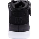 DC KIDS PURE HIGH TOP EV SHOES BLACK FLAMES - Image 4