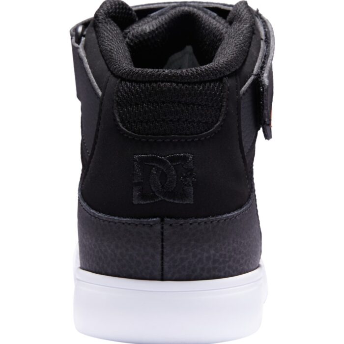 DC KIDS PURE HIGH TOP EV SHOES BLACK FLAMES - Image 4