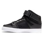 DC KIDS PURE HIGH TOP EV SHOES BLACK FLAMES - Image 6