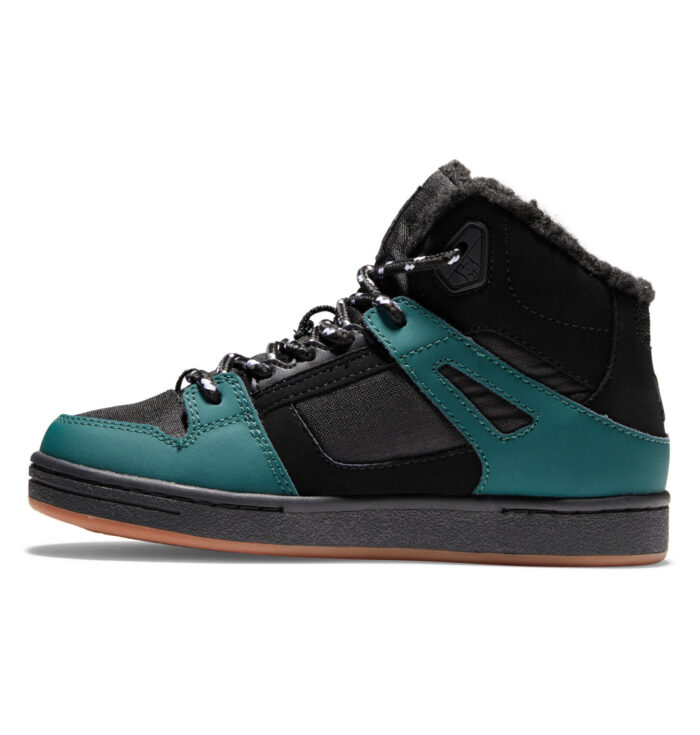 DC KIDS PURE HIGH TOP WNT BOOTS DARK GREEN - Image 3