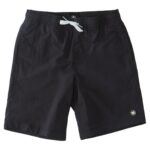 DC BOYS LATE DAZE 16 ELASTICATED SHORT BLACK