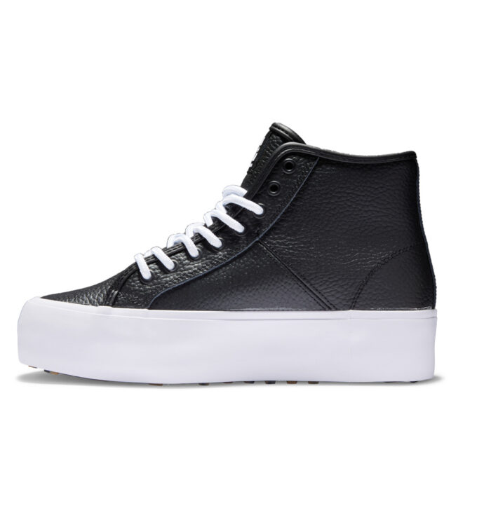 DC MANUAL HI WNT HIGH TOP SHOES BLACK WHITE - Image 3