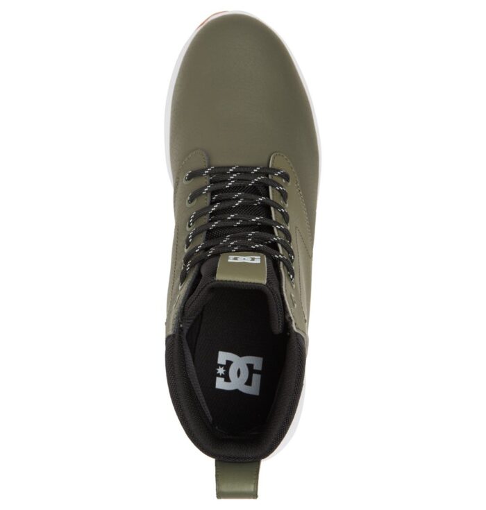 DC MASON 2 SHOES OLIVE WHITE - Image 4