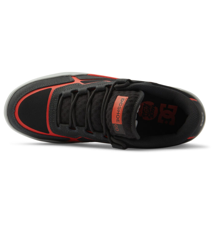 DC METRIC SHOES DARK GREY ORANGE - Image 4