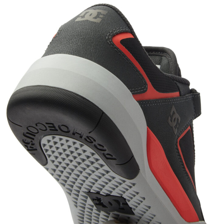 DC METRIC SHOES DARK GREY ORANGE - Image 8
