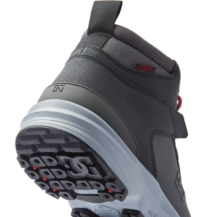 DC MUTINY WR BOOTS GREY BLACK RED - Image 7