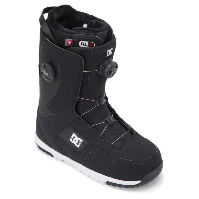 DC PHASE BOA PRO SNOWBOARD BOOTS BLACK WHITE - Image 4