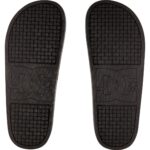 DC PLATFORM SUEDE SLIDER SANDALS BLACK GOLD - Image 3