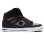 DC PURE HIGH TOP SHOES BLACK ARMOR BLACK