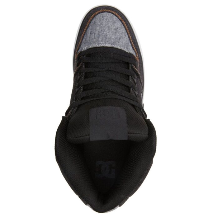 DC PURE HIGH TOP SHOES BLACK ARMOR BLACK - Image 3