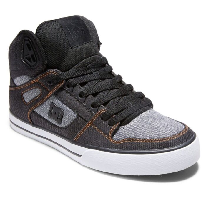 DC PURE HIGH TOP SHOES BLACK ARMOR BLACK - Image 2