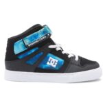 DC YOUTH PURE HIGH TOP EV SHOES BLACK BLUE GREEN