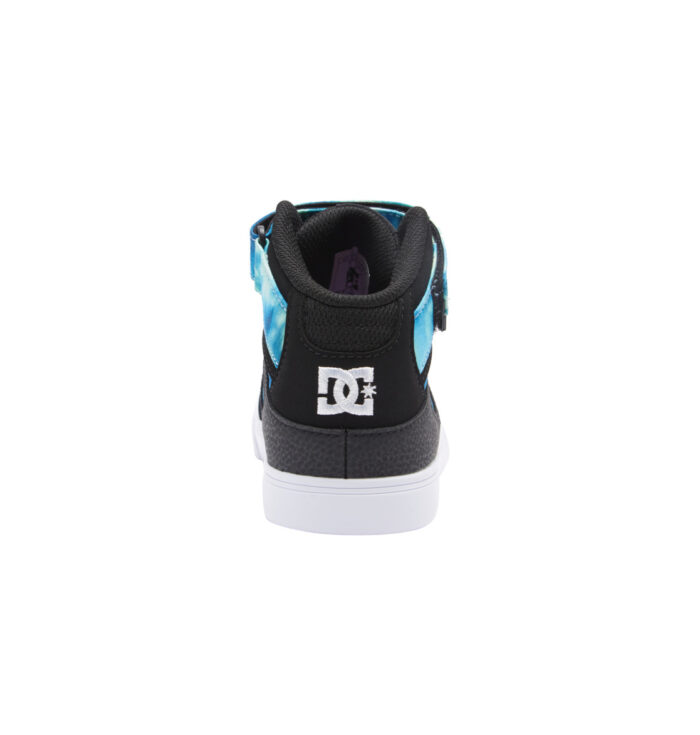 DC YOUTH PURE HIGH TOP EV SHOES BLACK BLUE GREEN - Image 6
