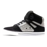 DC PURE HIGH TOP WC SHOES BLACK BATTLESHIP ARMOR - Image 3