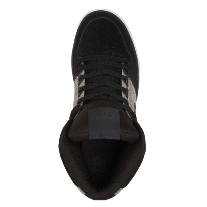 DC PURE HIGH TOP WC SHOES BLACK BATTLESHIP ARMOR - Image 4