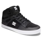 DC PURE HIGH TOP WC SHOES BLACK BLACK WHITE - Image 3