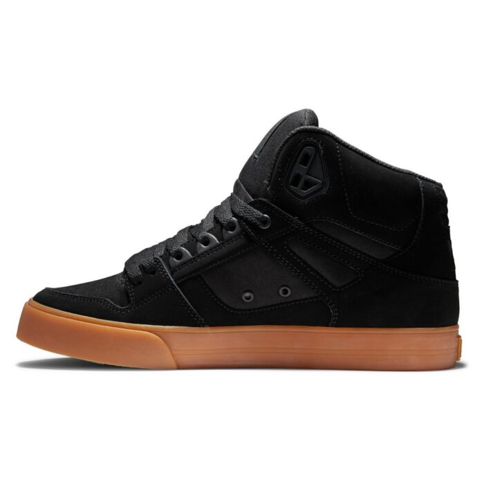 DC PURE HIGH TOP WC SHOES BLACK GUM - Image 3