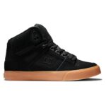 DC PURE HIGH TOP WC SHOES BLACK GUM