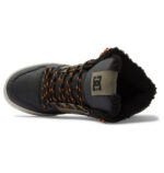DC PURE HIGH TOP WC WNT SHOES BLACK GREEN PRINT - Image 3