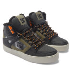 DC PURE HIGH TOP WC WNT SHOES BLACK GREEN PRINT - Image 8