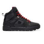 DC PURE HIGH TOP WR BOOTS BLACK GREY RED