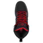 DC PURE HIGH TOP WR BOOTS BLACK GREY RED - Image 3