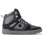 DC PURE HIGH TOP WR BOOTS BLACK GREY BLACK