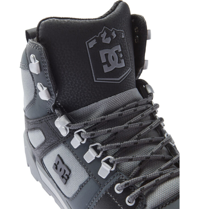 DC PURE HIGH TOP WR BOOTS BLACK GREY BLACK - Image 7