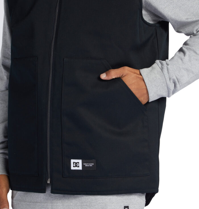 DC RANSACK WORKWEAR VEST JACKET BLACK - Image 5
