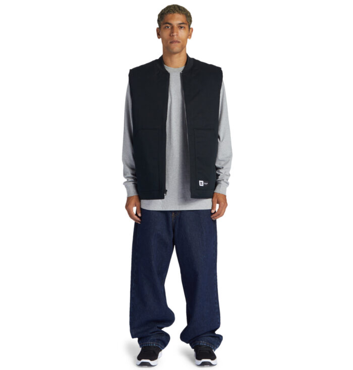 DC RANSACK WORKWEAR VEST JACKET BLACK - Image 6