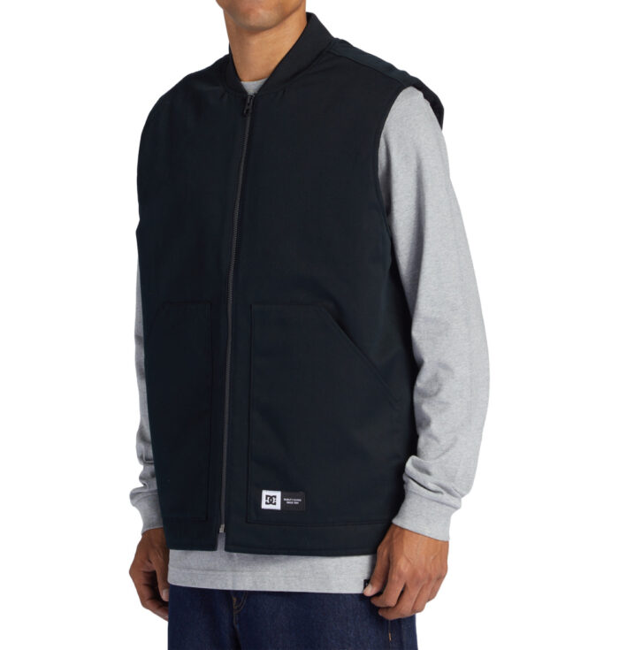 DC RANSACK WORKWEAR VEST JACKET BLACK - Image 4
