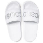 DC SLIDES SE SANDALS WHITE SILVER - Image 3