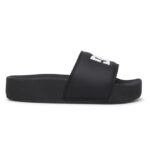 DC SLIDE PLATFORM SANDALS BLACK BLACK WHITE - Image 3