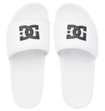 DC SLIDE PLATFORM SANDALS WHITE WHITE BLACK - Image 2