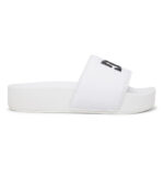 DC SLIDE PLATFORM SANDALS WHITE WHITE BLACK - Image 3