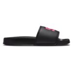 DC SLIDES SANDALS BLACK CRAZY PINK - Image 4