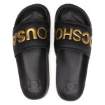 DC SLIDES SE SANDALS BLACK GOLD - Image 3