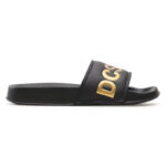 DC SLIDES SE SANDALS BLACK GOLD - Image 2