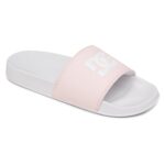 DC SLIDES SANDALS WHITE PINK